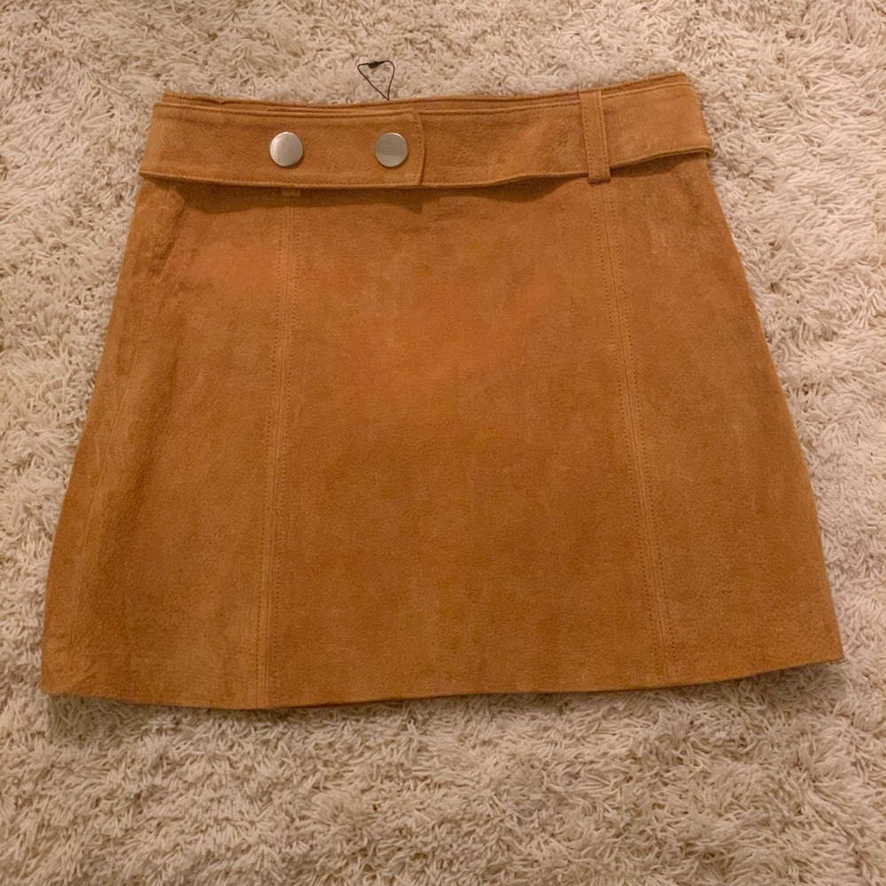 ZARAWOMAN mini tan skirt